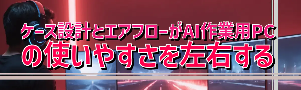 ケース設計とエアフローがAI作業用PCの使いやすさを左右する