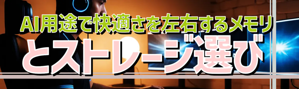 AI用途で快適さを左右するメモリとストレージ選び