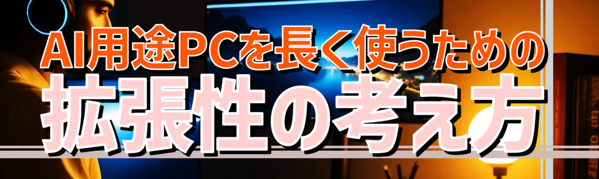 AI用途PCを長く使うための拡張性の考え方
