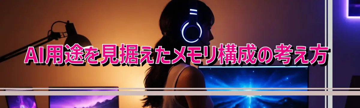 AI用途を見据えたメモリ構成の考え方