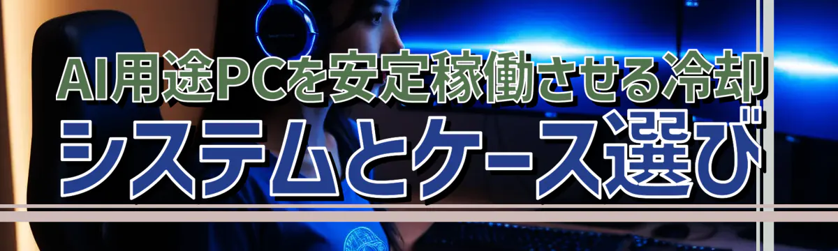 AI用途PCを安定稼働させる冷却システムとケース選び