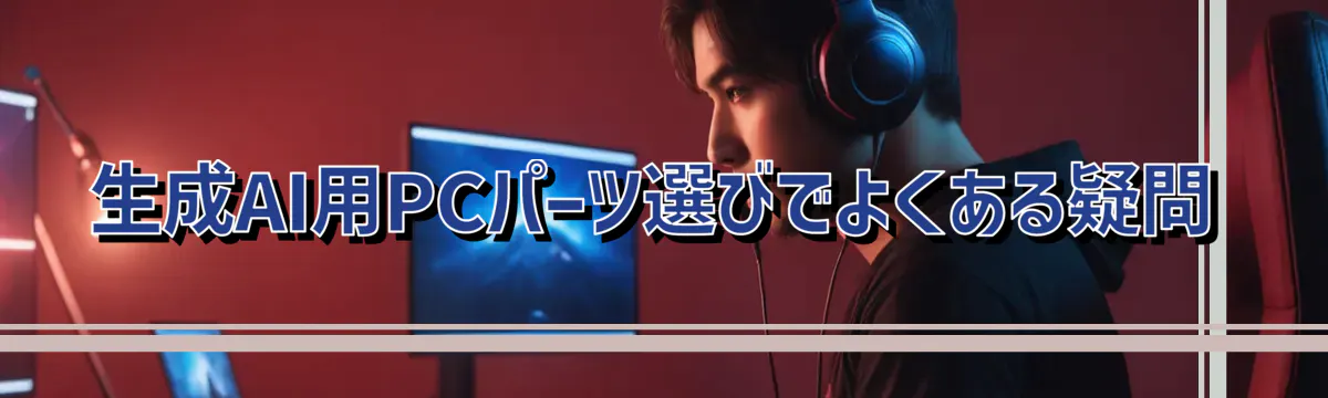 生成AI用PCパーツ選びでよくある疑問