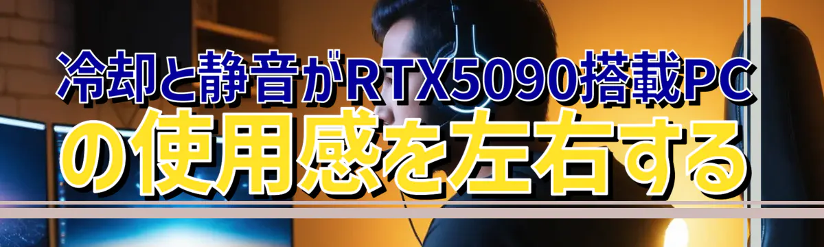 冷却と静音がRTX5090搭載PCの使用感を左右する