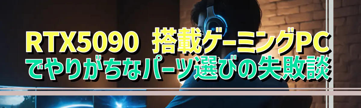 RTX5090 搭載ゲーミングPCでやりがちなパーツ選びの失敗談