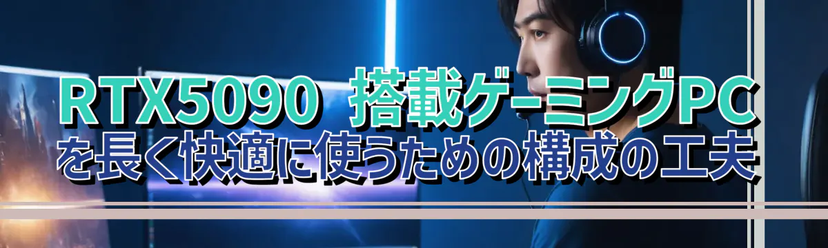 RTX5090 搭載ゲーミングPCを長く快適に使うための構成の工夫