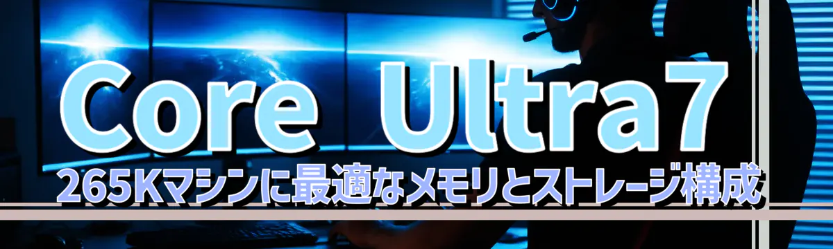 Core Ultra7 265Kマシンに最適なメモリとストレージ構成