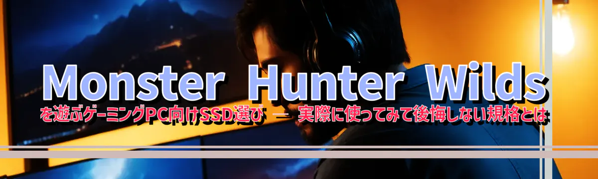 Monster Hunter Wilds を遊ぶゲーミングPC向けSSD選び ― 実際に使ってみて後悔しない規格とは