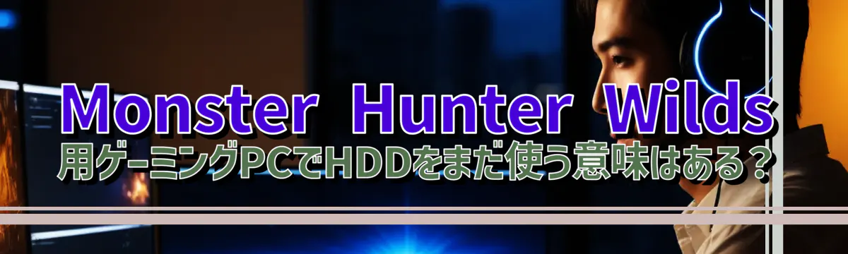 Monster Hunter Wilds 用ゲーミングPCでHDDをまだ使う意味はある?