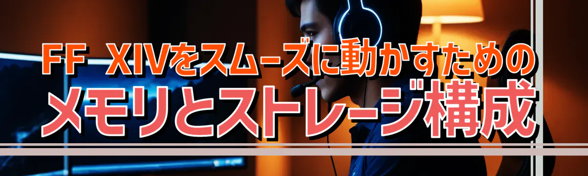 FF XIVをスムーズに動かすためのメモリとストレージ構成