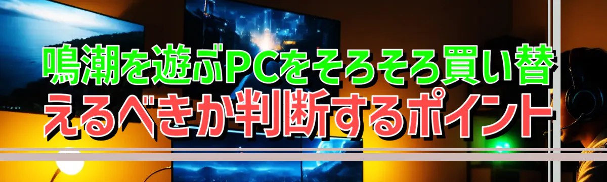 鳴潮を遊ぶPCをそろそろ買い替えるべきか判断するポイント