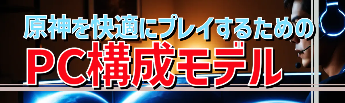 原神を快適にプレイするためのPC構成モデル