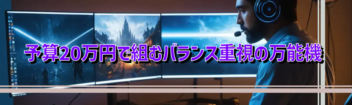 予算20万円で組むバランス重視の万能機