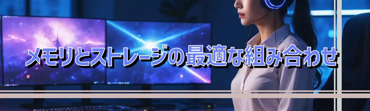 メモリとストレージの最適な組み合わせ