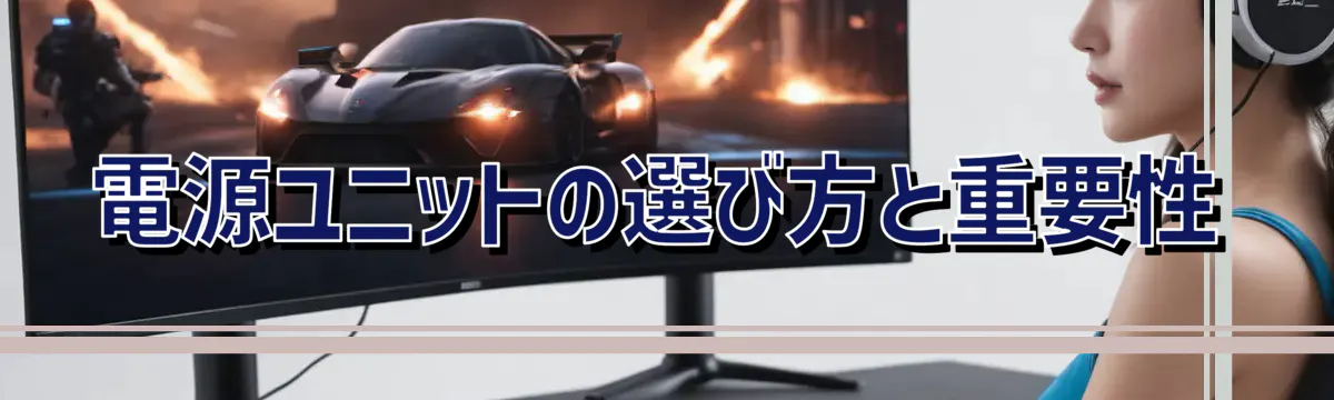 電源ユニットの選び方と重要性