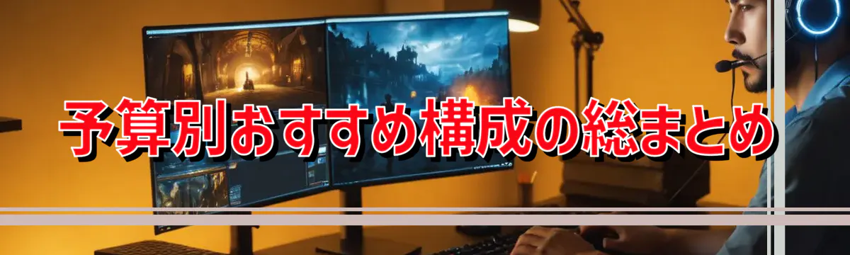 予算別おすすめ構成の総まとめ