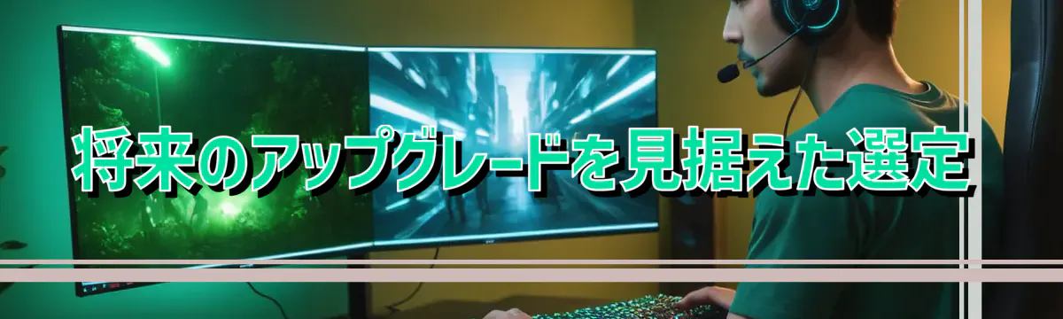 将来のアップグレードを見据えた選定