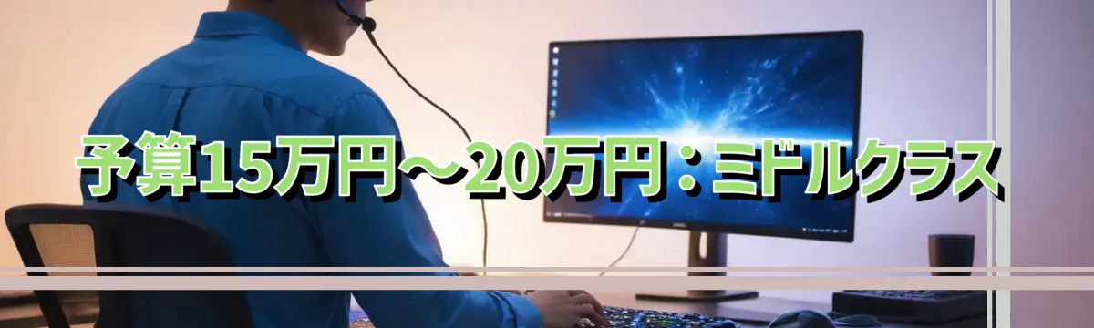 予算15万円~20万円:ミドルクラス