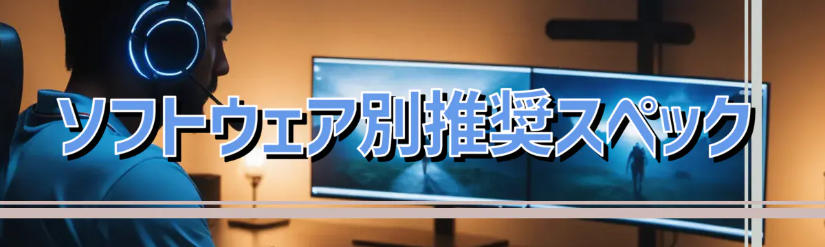 ソフトウェア別推奨スペック