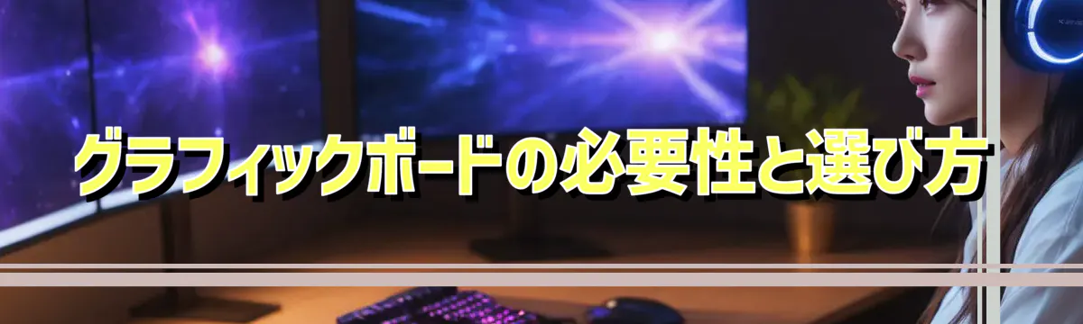 グラフィックボードの必要性と選び方