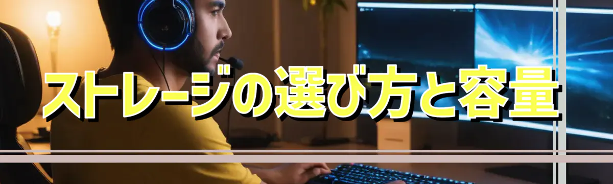 ストレージの選び方と容量