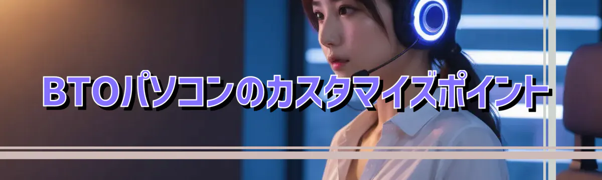 BTOパソコンのカスタマイズポイント