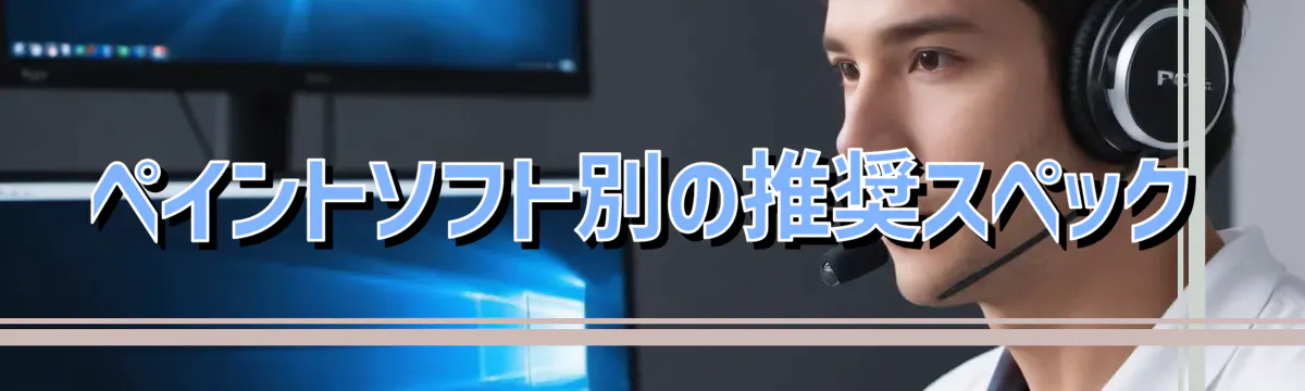 ペイントソフト別の推奨スペック