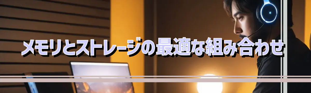 メモリとストレージの最適な組み合わせ
