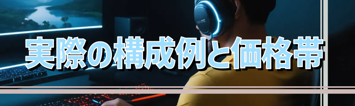 実際の構成例と価格帯