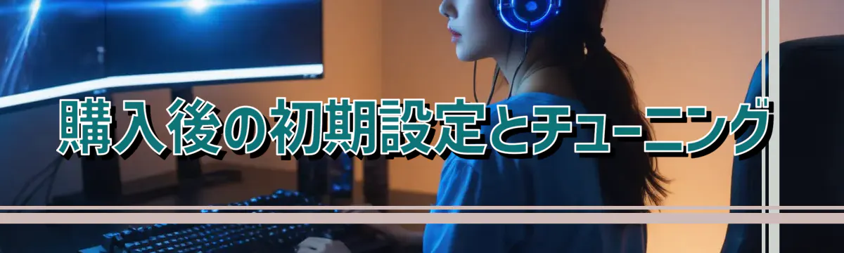 購入後の初期設定とチューニング