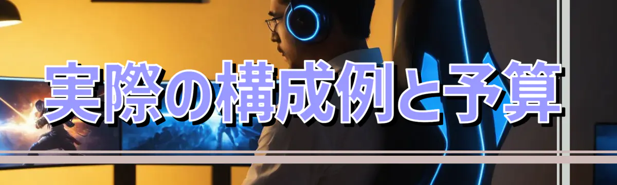 実際の構成例と予算