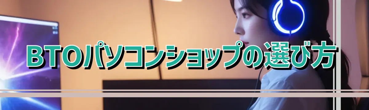 BTOパソコンショップの選び方
