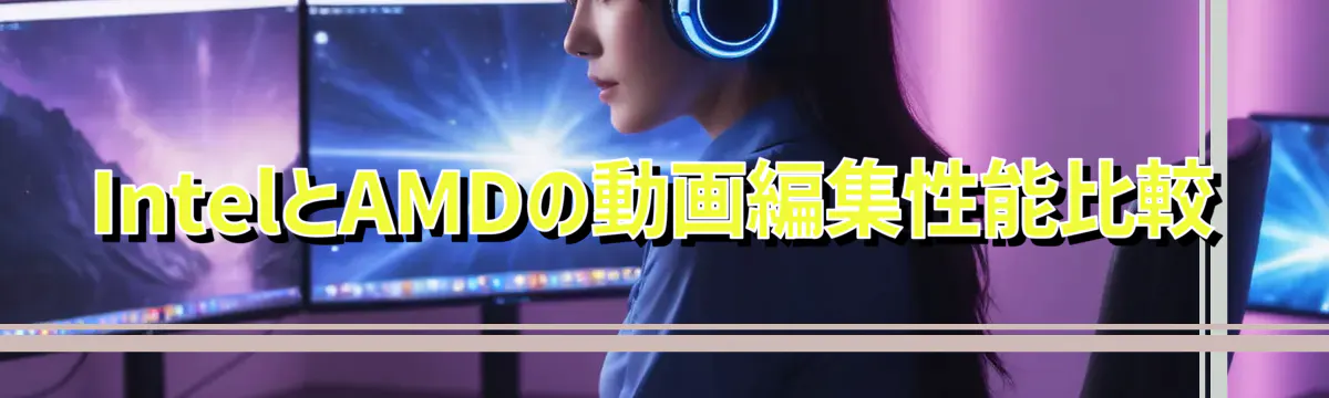 IntelとAMDの動画編集性能比較