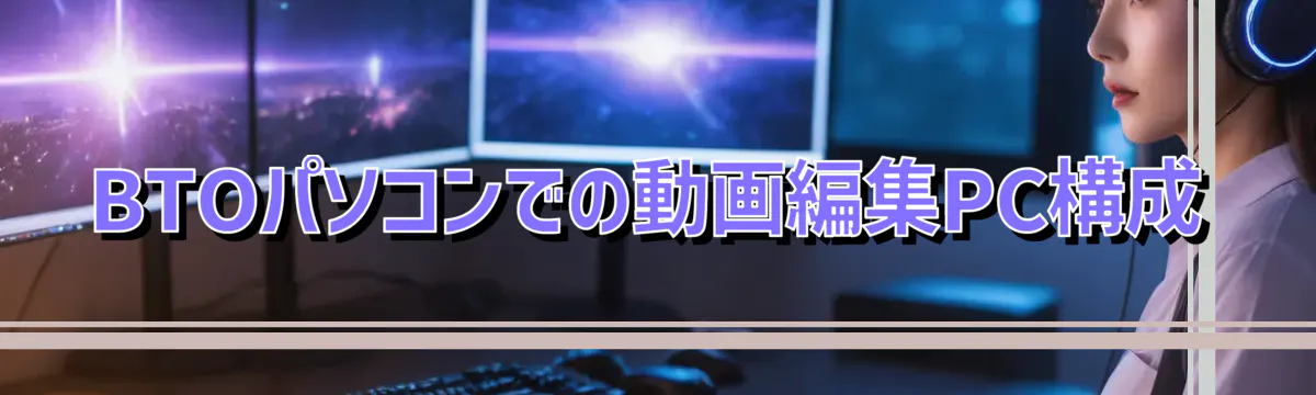 BTOパソコンでの動画編集PC構成