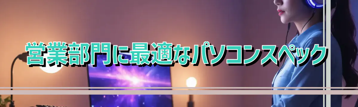 営業部門に最適なパソコンスペック
