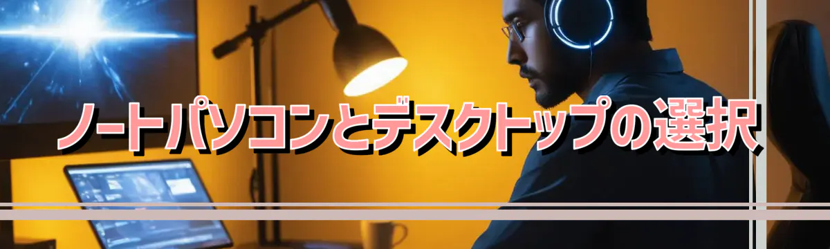 ノートパソコンとデスクトップの選択