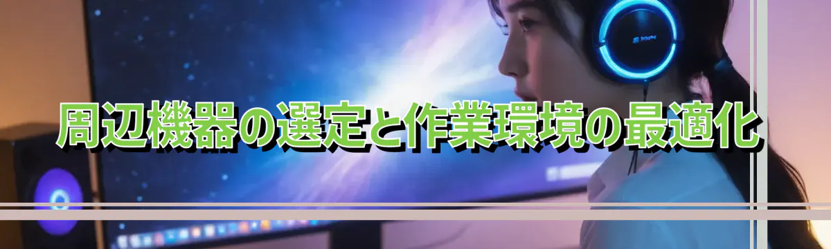 周辺機器の選定と作業環境の最適化