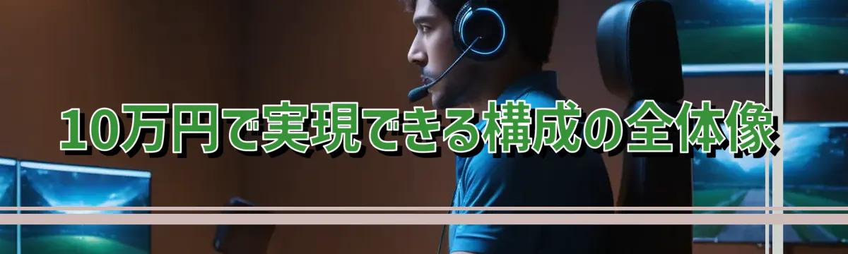 10万円で実現できる構成の全体像