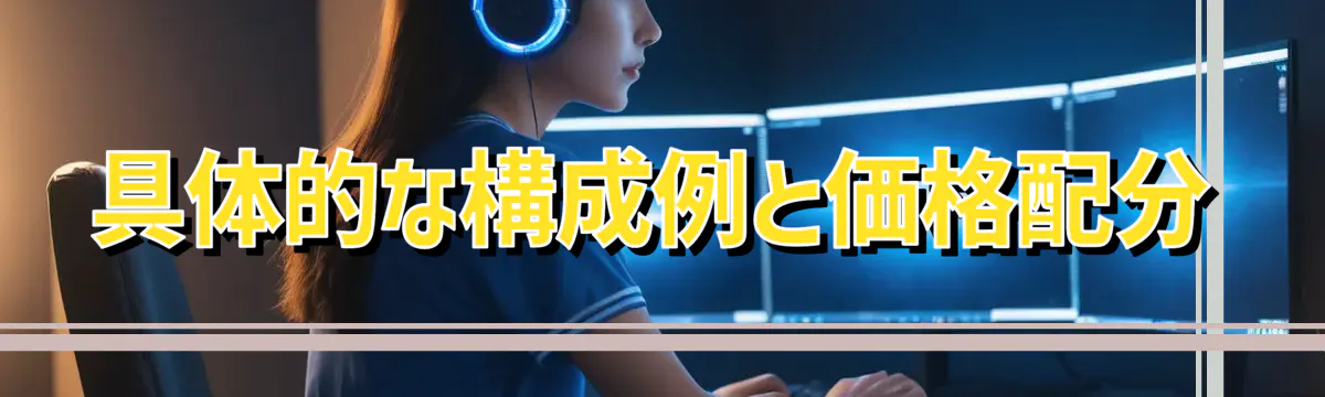 具体的な構成例と価格配分