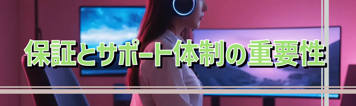 保証とサポート体制の重要性