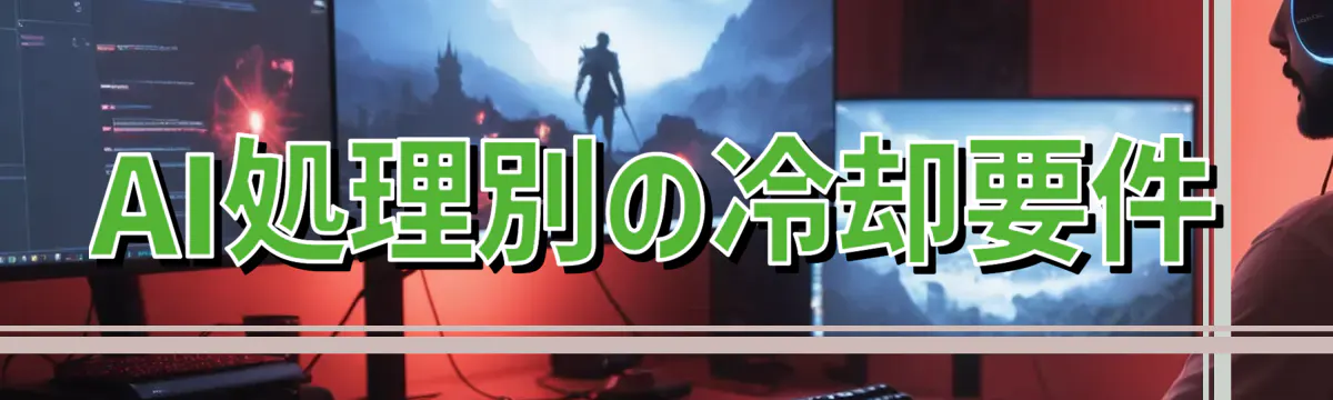 AI処理別の冷却要件