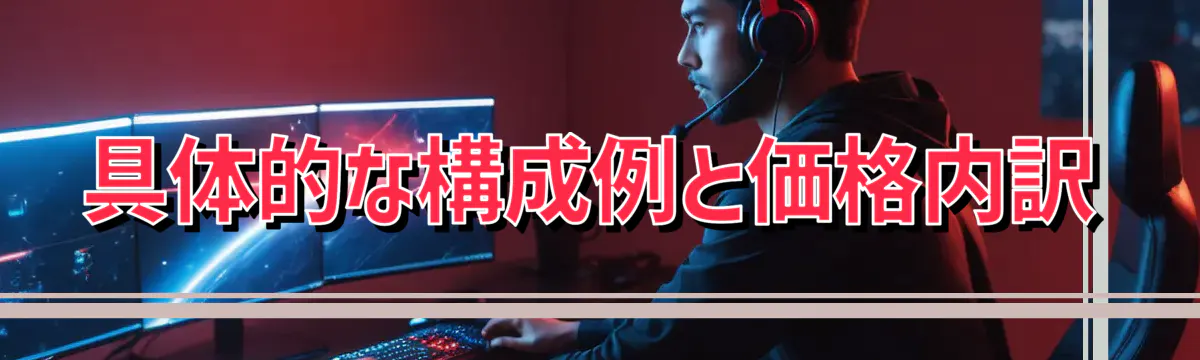 具体的な構成例と価格内訳