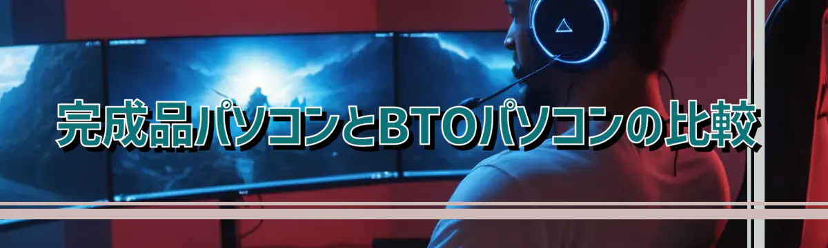 完成品パソコンとBTOパソコンの比較