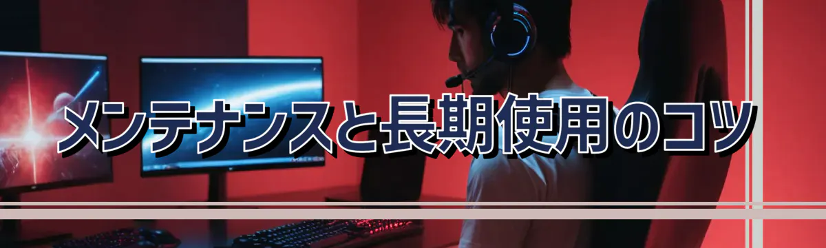 メンテナンスと長期使用のコツ