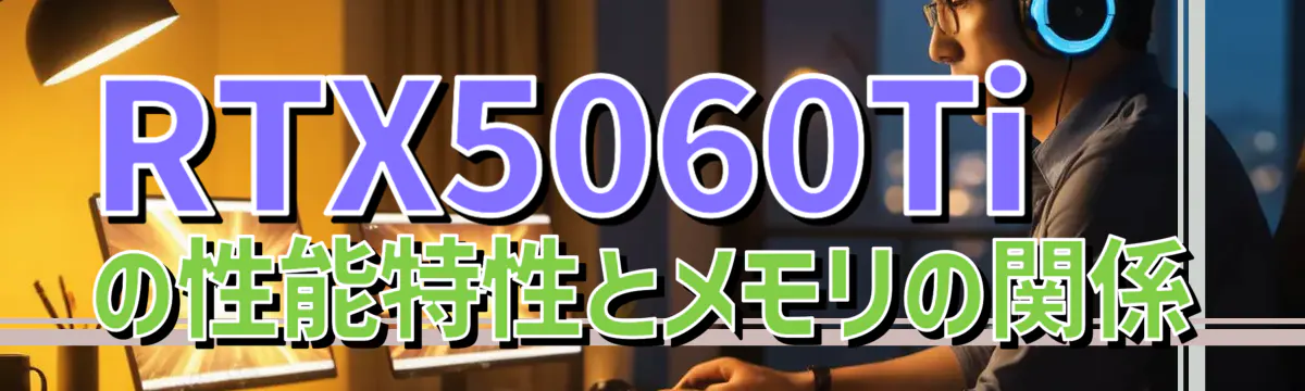 RTX5060Tiの性能特性とメモリの関係