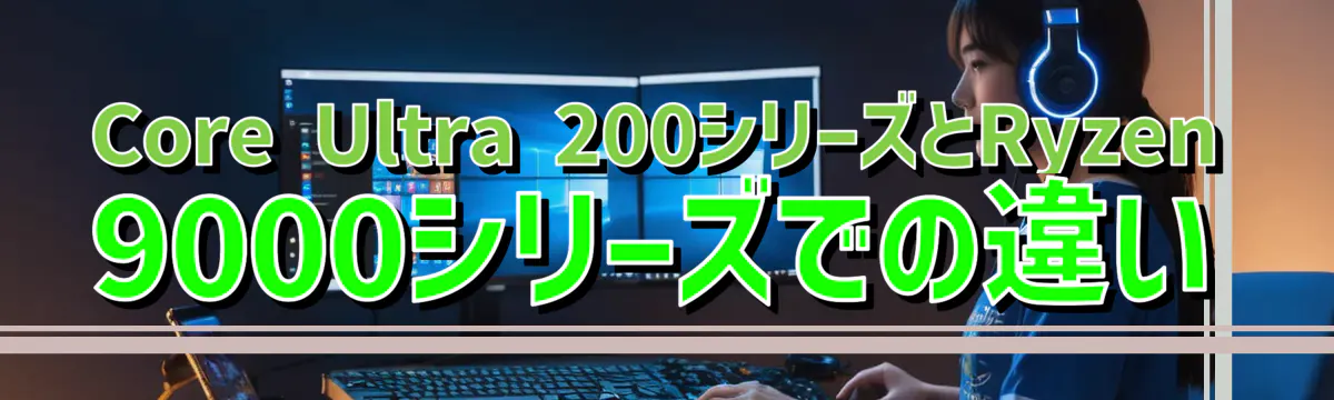 Core Ultra 200シリーズとRyzen 9000シリーズでの違い