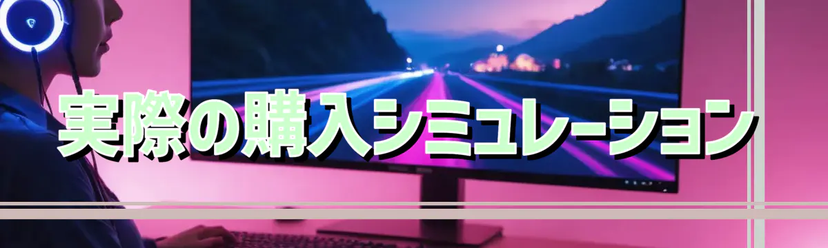 実際の購入シミュレーション