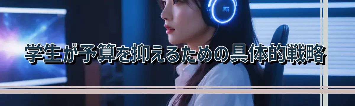 学生が予算を抑えるための具体的戦略