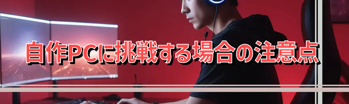 自作PCに挑戦する場合の注意点