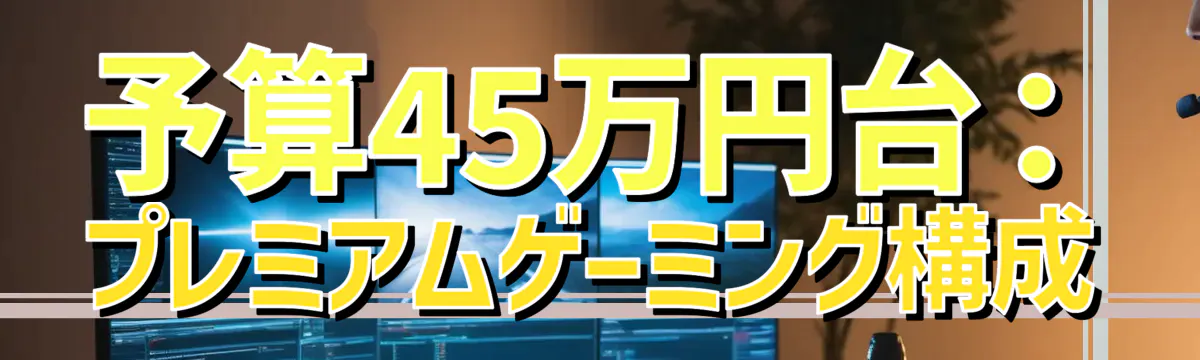 予算45万円台:プレミアムゲーミング構成
