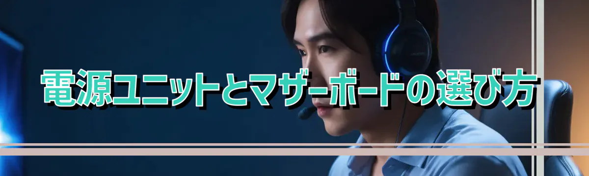 電源ユニットとマザーボードの選び方